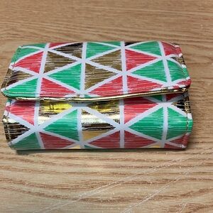 Geometric Multicolor pill holder cases ( set of 7) nwt